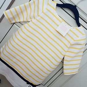 Janie and Jack Yellow, blue and white spring dress